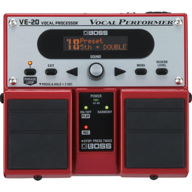 Procesador Boss Ve-20 De Efectos Para Voz Serie Twin Pedal